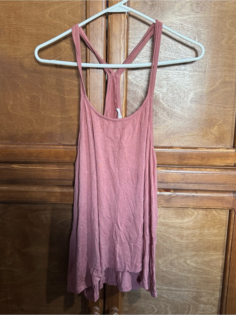 Dusty Rose Sleeveless Racerback Tank